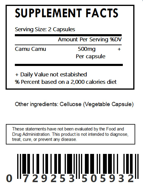 Camu Camu 4:1 Extract Capsules